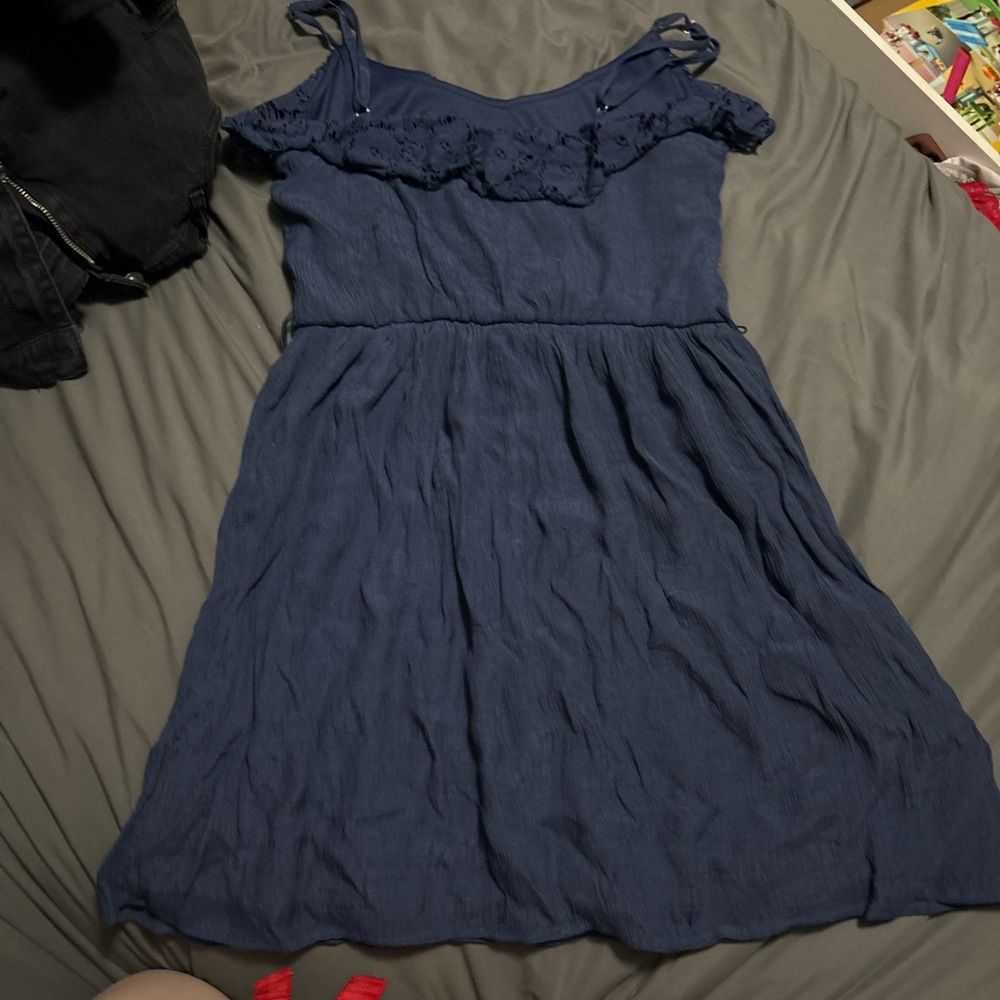 Navy Blue Sleeveless Dress